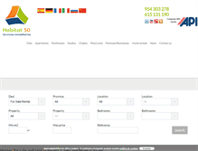 Tablet Screenshot of habitat50.com